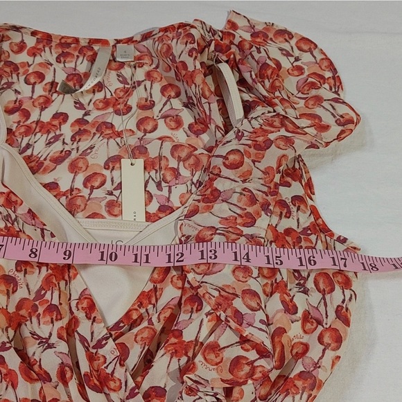 LC Lauren Conrad Cherry Ruffle Dress - Picture 3 of 8